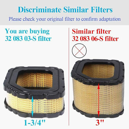 HOODELL 32 083 03-S Air Filter for Kohler Courage Engine SV710 SV715 SV720 - Image 7