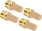 MECCANIXITY 4pcs Male Air Pneumatic Mufflers 1/2" NPT Male Sintered Bronze by MECCANIXITY