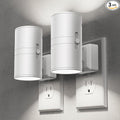 Briignite Night Lights Plug into Wall, Modern LED Night Light Plug in, Dusk to Dawn Sensor, 5000K Daylight, 0-100LM Adjustable Brightness, Dimmable NightLight for Hallway, Bedroom, Stairway, 2 Pack