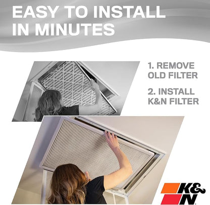 K&N 14X24X1 HVAC Furnace Air Filter, Lasts a Lifetime, Merv 8, the Last HVAC - Image 5