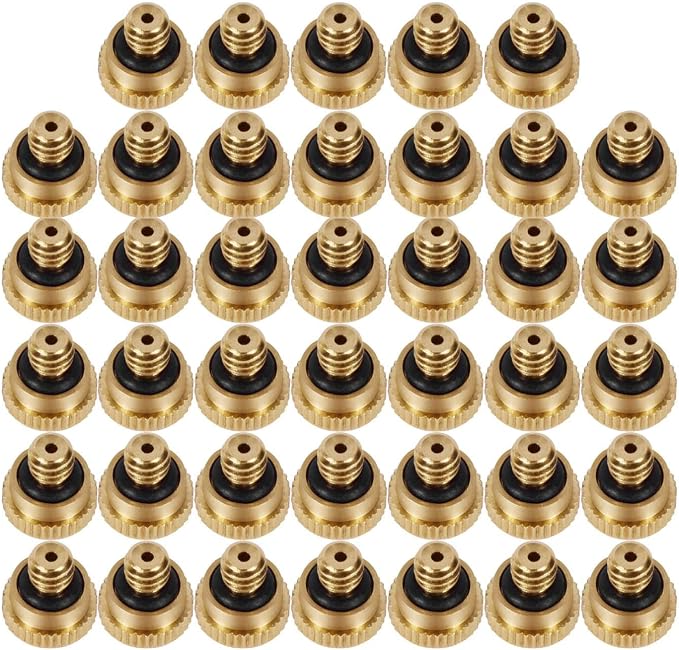 KUWAN 0.016" Orifice Thread UNC 10/24 Brass Misting Nozzles Low Pressure by KUWAN
