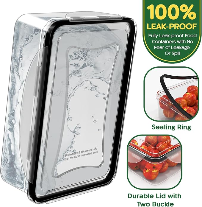 RockBerry 50 Pcs Large Food Storage Containers - Image 3