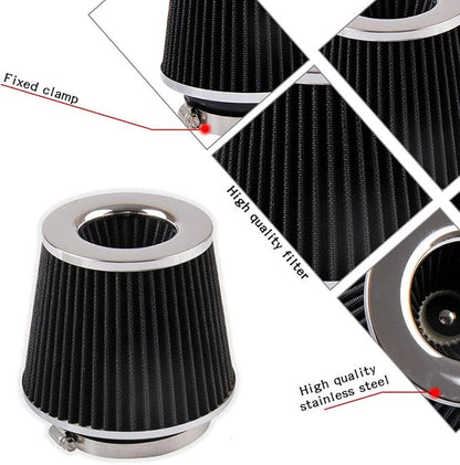 RYANSTAR Universal Clamp-on Air Intake Filter, 3 In /3.5 In /4 In Three - Image 6