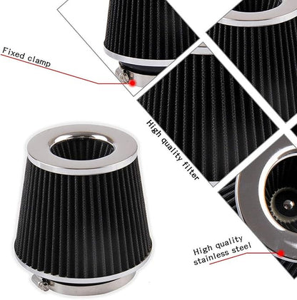 RYANSTAR Universal Clamp-on Air Intake Filter, 3 In /3.5 In /4 In Three - Image 6