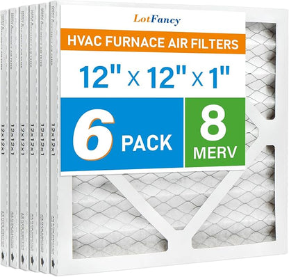 LotFancy 12x12x1 Air Filter MERV 8 6-Pack, Electrostatic Pleated Furnace & AC - Image 9