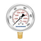 MEASUREMAN 2-1/2" Dial Size, Glycerin Filled Pressure Gauge, 0-10000psi/kpa by MEASUREMAN