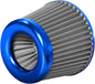 3" 76mm Universal High Flow Cold Air Intake Air Filter Upgraded Stainless Steel by TONGZE