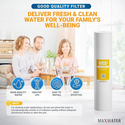 Max Water 5 Micron 20 x 4.5 Sediment Filter 20 inch Whole House BB Water - Image 6