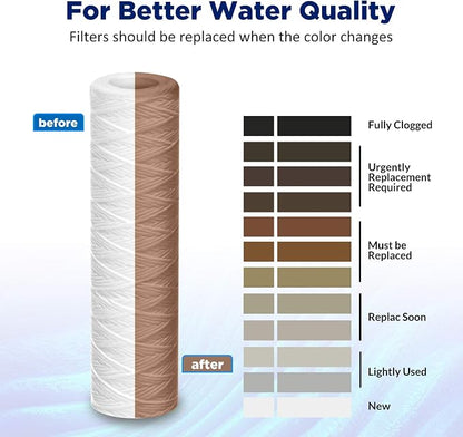 Membrane Solutions 50 Micron 10"x2.5" String Wound Whole House Water Filter - Image 7