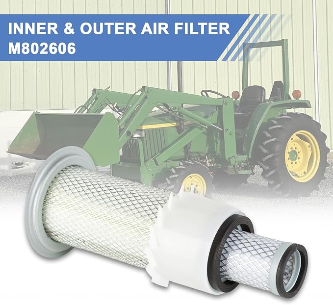 M802606 AF3036 Outer Inner CH12881 UC11955 Air Filter fits - Image 2