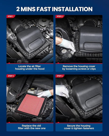 KAX Premium Engine Air Filter, CA12371 Replacement - Image 5