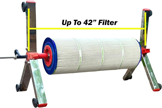 Swimming Pool Filter 3 4 6 inch Cartridge Cleaner Washing Spin Stand Tool - Image 2