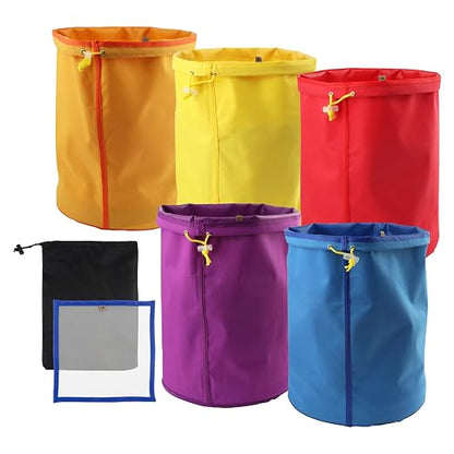 5 Pack 5 Gallon Filter Bags, 25-220 Micron Oxford Cloth All-Mesh Filter Bags - Image 9