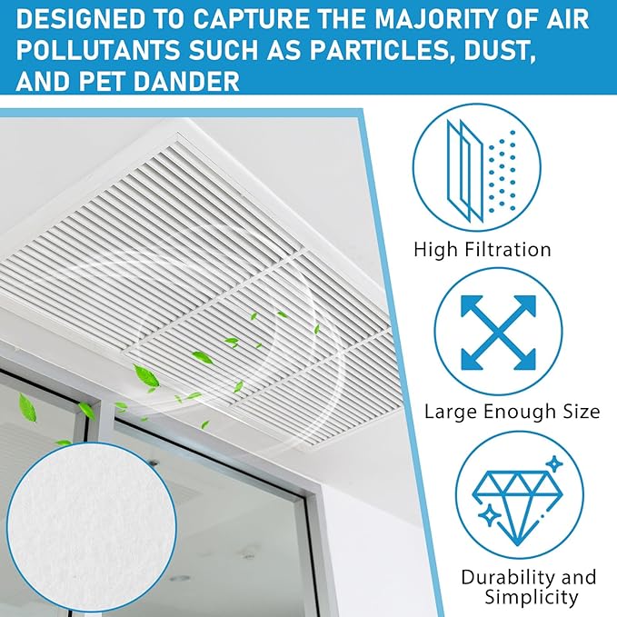 Pangda Merv 8 Filter Material, 19.37 Ft² Cut to Fit Air Vent Filters - Image 4