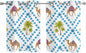 2 Panel Kitchen Cafe Curtains, Camels Palm Trees Sunlight Filtering Nature Air by Hokiten