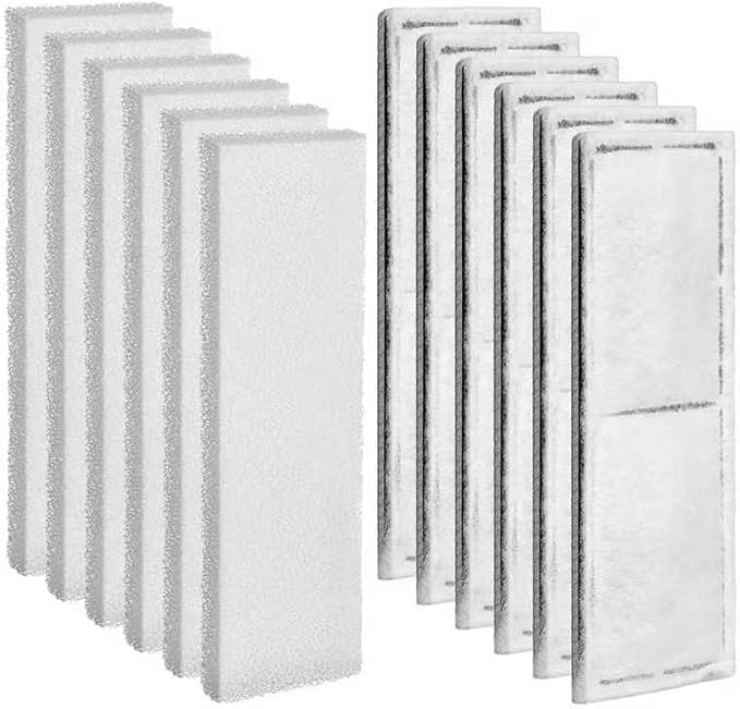 Pangda 12 Pcs Carbon Filter Foam Pads and Foam Filters Compatible by Pangda