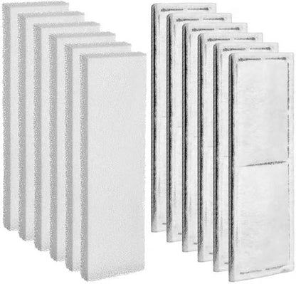 Pangda 12 Pcs Carbon Filter Foam Pads and Foam Filters Compatible by Pangda