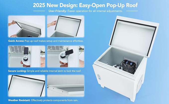 HQUA Weatherproof Outdoor Cabinet, Housing - Image 4