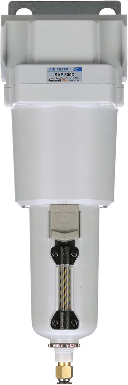 PneumaticPlus SAF600-N10BD-MEP Compressed Air Particulate Filter 1" NPT - Image 2