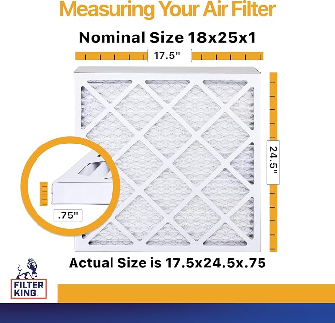 Filter King 18x25x1 Air Filter | 4-PACK | MERV 13 HVAC Pleated A/C Furnace - Image 2