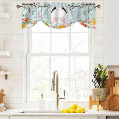 Easter Bunny Tie Up Valance Curtains - Image 9