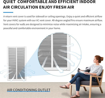 14x24 Return Air Grille, Air Return Vent Cover, Flat Vent Cover, Rejillas De - Image 7