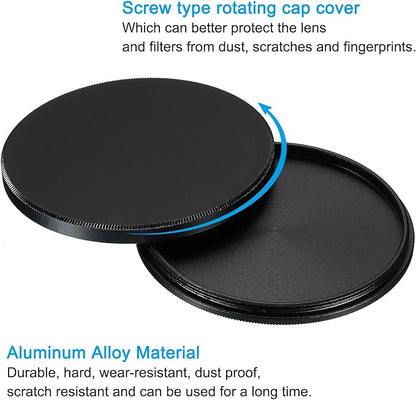 PATIKIL 58mm Lens Cap, Camera Lens Cap Cover Universal Front Metal Lens Filter - Image 4