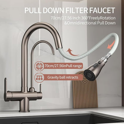 Kitchen Sink Faucet with Pull - Image 6