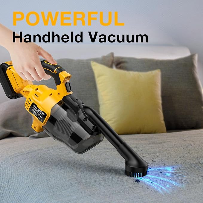 Cordless Vacuum Cleaner for Dewalt 20V MAX Battery, Handheld Vacuum Cleaner for - Image 4