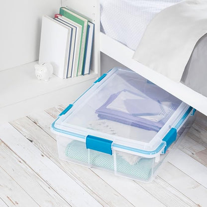 Sterilite 4-Pack Gasket Box, Home Storage Organizer Bins - Image 6