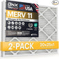 BNX 20x25x1 MERV 11 Air Filter 2 Pack by BNX