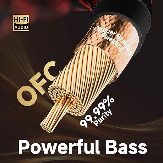 TODN Audiophile Digital Coaxial Cable OFC Core HiFi SPDIF Coax Audio Cable 75-Ohm RCA Male to Male for Subwoofer, TV, Apm (4.9ft /1.5m)