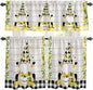Lemon Gnomes Kitchen Curtains Set 3 Piece by Unknown