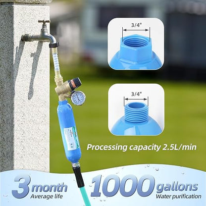 OULEME RV Water Filter, Inline Water Hose Filter - Image 3