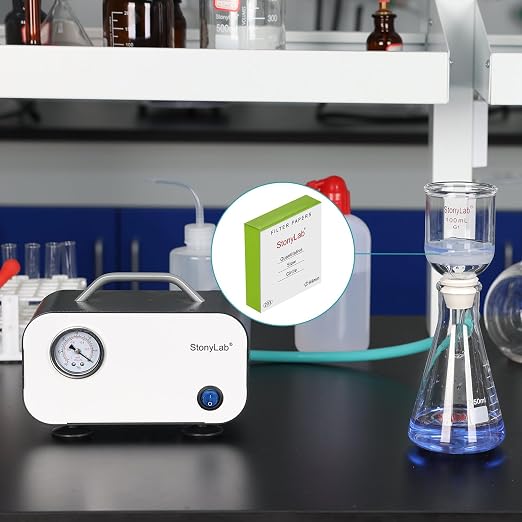 stonylab Quantitative Filter Paper, 100 Pack Slow Flow Rate Cellulose Filter - Image 7