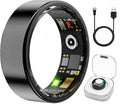Smart Ring Health & Fitness Tracker for Men & Women, Heart Rate, SPO₂, Sleep & Activity Monitoring, IP68 Waterproof, Long Battery Life, Family Care Mode, No Subscription Fee (Black, 11)