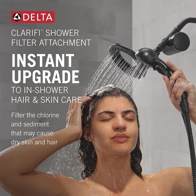 Delta Faucet 4-Setting In2ition 2-in-1 Dual Shower Head - Image 2