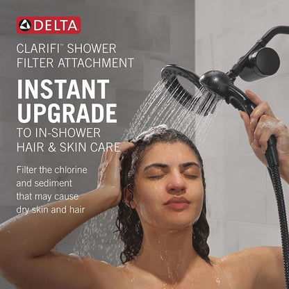Delta Faucet 4-Setting In2ition 2-in-1 Dual Shower Head - Image 2