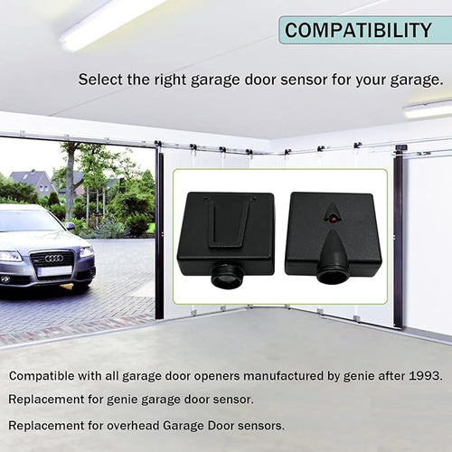 2PACK GSTB-R STB-BL Garage Door Sensor, Replacement for Genie Garage Door Sensors, Replacement Kit, Includes Sender & Receiver, Compatible with Genie Garage Door Openers Made After 1993.