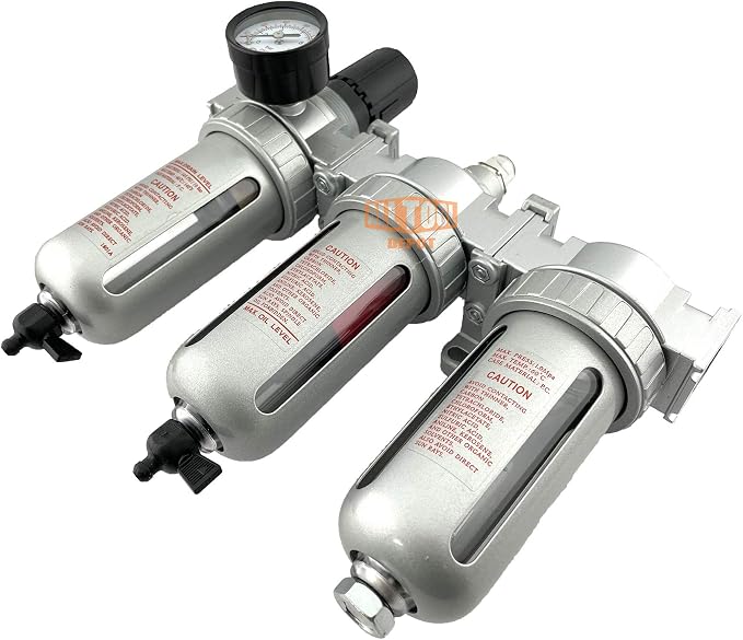 1/2" NPT Mid Flow Filter Regulator Coalescing Desiccant Dryer System - Image 3