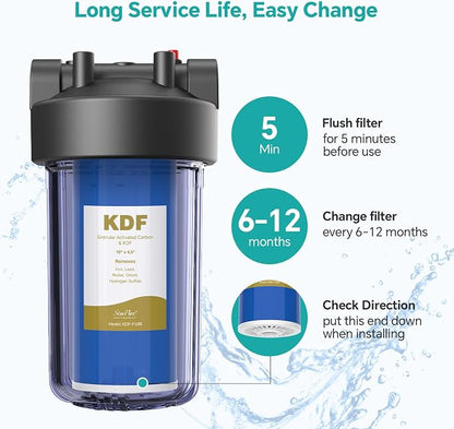SimPure Whole House Water Filter Cartridges 5 Micron 10" x 4.5" CTO+GAC/KDF - Image 7