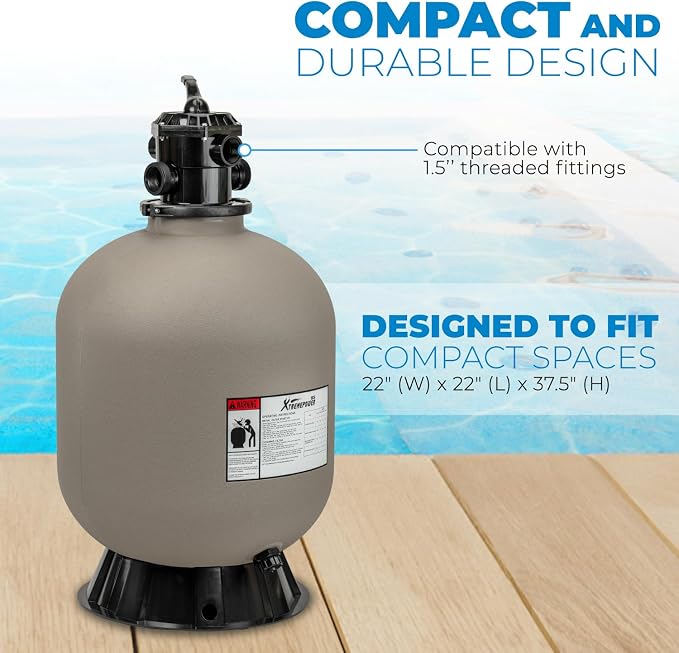 XtremepowerUS 22" Sand Filter Swimming Pool Sand Filter - Image 6
