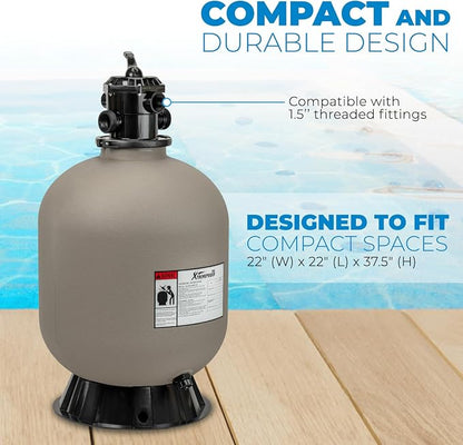 XtremepowerUS 22" Sand Filter Swimming Pool Sand Filter - Image 6
