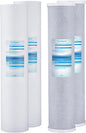 Geekpure Whole House PP Sediment and Carbon Block Replacement Filters -4.5 x 20 by Geekpure