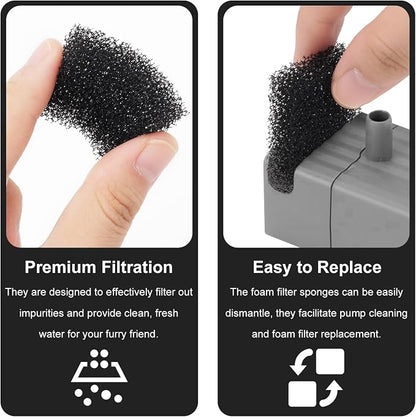 30pcs Pet Fountain Replacement Filter, Cat Drink Water Filter Replace Foam - Image 4