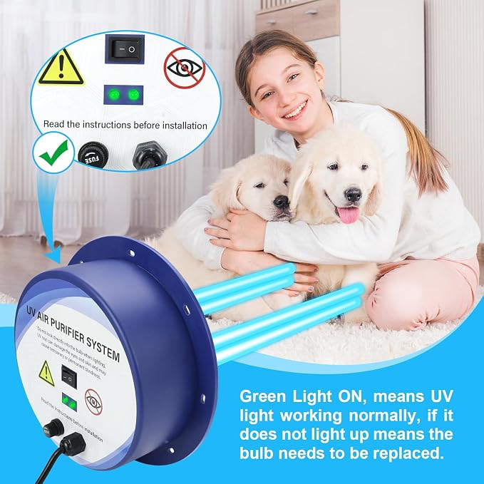 HVAC UVC Light Air Purifier 72W System - Image 5