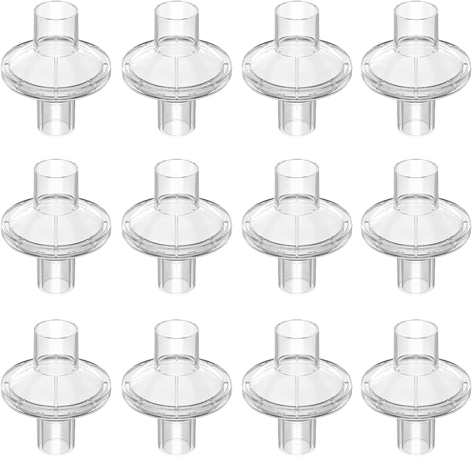 12-Pack CPAP Filters, Universal CPAP Inline Filter by RespWave