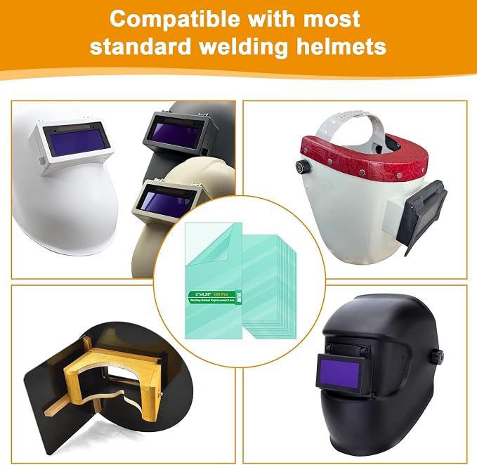 100PCS Welding Helmet Replacement Lens, Fits Most Standard Welding Helmets - Image 7