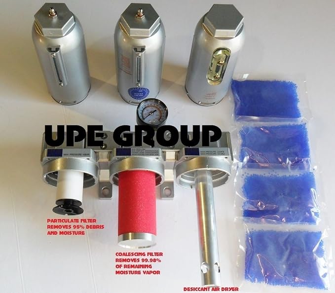 HEAVY DUTY INDUSTRIAL 3 STAGE COMPRESSED AIR CLEANER MOISTURE TRAP, COALESCING - Image 3