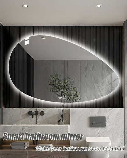 JSLJDM 500X500 mm Illuminated Backlit LED Bathroom Mirror, Wall Mounted - Image 2